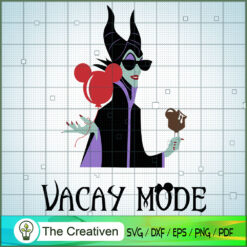 Maleficent Vacay Mode Mickey Ice Cream SVG Cut File fo Design 26042