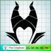 Maleficent Head Shadow Vector SVG Cut File for Cricut & Silhouette 3 MAL 16 copy