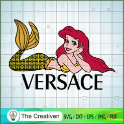 Ariel Mermaid Versace Luxury SVG Cut File for Cricut & Silhouette