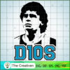 D10S Maradona SVG, Diego Maradona SVG, Soccer Argentina SVG 2 Maradona005 01 copy