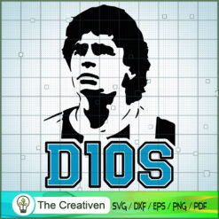 D10S Maradona SVG, Diego Maradona SVG, Soccer Argentina SVG