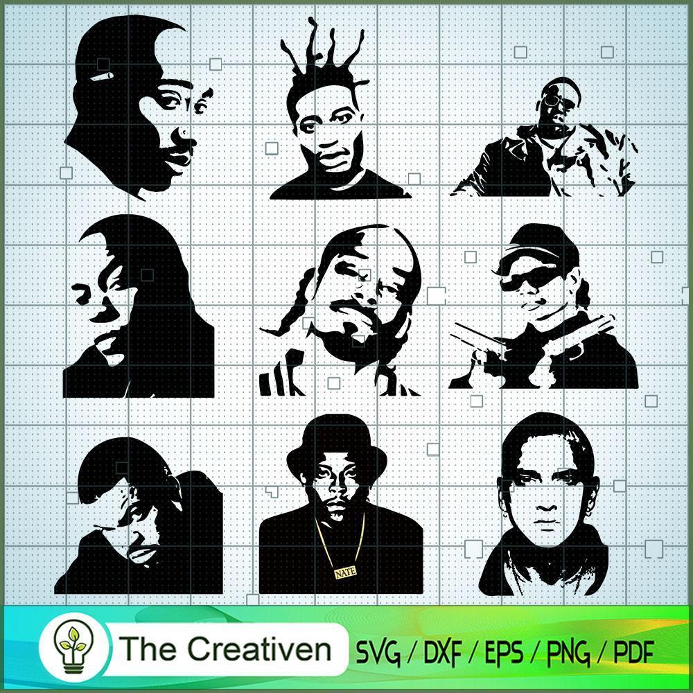Rapper US Bundle SVG, US Rapper SVG, Famous Star SVG 1 Rapper US Bundle SVG, US Rapper SVG, Famous Star SVG