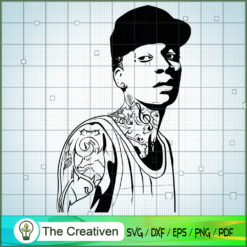 Wiz Khalifa Stencil SVG, US Rapper SVG, Famous Star SVG
