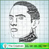 Eminem Letters Portrait SVG, US Rapper SVG, Famous Star SVG 2 Eminem letters portrait