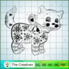 Floral Mandala Cat SVG Cut File for Cricut & Silhouette 3 9 copy 88