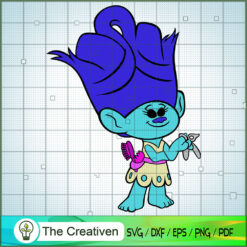 Maddy Blue Hair SVG Cut File for Cricut & Silhouette