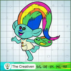 Colorful Hair Haper SVG Cut File for Cricut & Silhouette