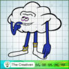 Funny Cloud Guy SVG Cut File for Cricut & Silhouette