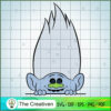 Cute Hide Guy Diamond SVG Cut File for Cricut & Silhouette