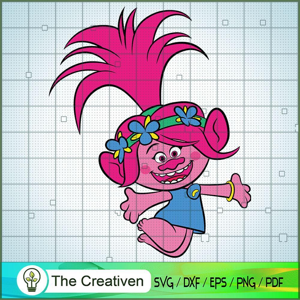 Cute Queen Poppy Fly SVG Cut File for Cricut & Silhouette 1 Cute Queen Poppy Fly SVG Cut File for Cricut & Silhouette