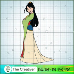 Beautiful Girl Mulan SVG Cut File for Cricut & Silhouette