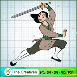 Mulan Swordsmanship SVG Cut File for Cricut & Silhouette