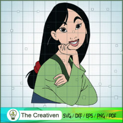 Pose Face Mulan SVG Cut File for Cricut & Silhouette