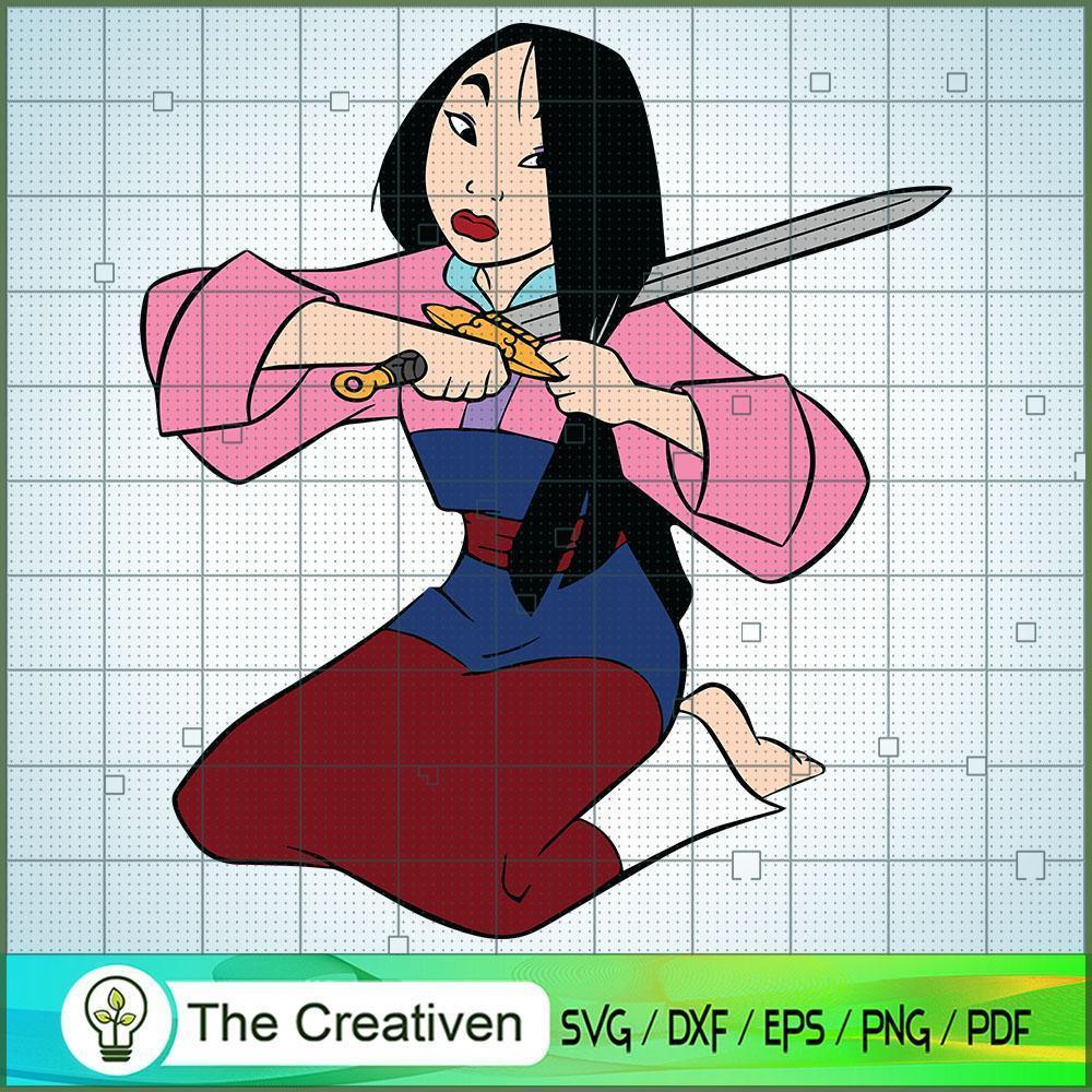 Mulan Sword Haircuts SVG Cut File for Cricut & Silhouette 1 Mulan Sword Haircuts SVG Cut File for Cricut & Silhouette