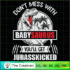 Jurasskicked Don't Mess with SVG Cut File for Cricut Design 25091
