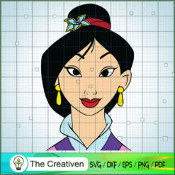 Great Face Mulan SVG Cut File for Cricut & Silhouette