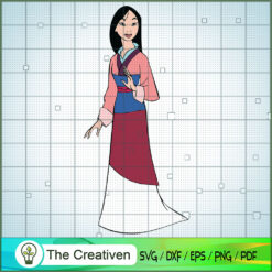 Beautiful Mulan Dress Up SVG Cut File for Cricut & Silhouette