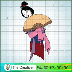 Mulan Paper Face SVG Cut File for Cricut & Silhouette