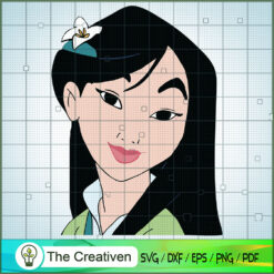 Beautiful Face Mulan Flower SVG Cut File for Cricut & Silhouette