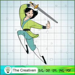 Mulan Fencing SVG Cut File for Cricut & Silhouette