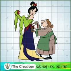 Mulan And Grandmother Fa SVG Cut File for Cricut & Silhouette
