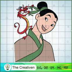 Funny Mulan And Mushu SVG Cut File for Cricut & Silhouette