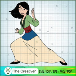 Mulan Martial Arts SVG Cut File for Cricut & Silhouette
