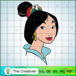 Beautiful Mulan Face SVG Cut File for Cricut & Silhouette