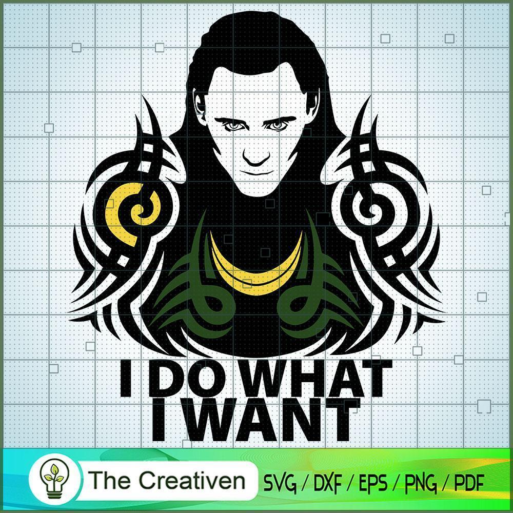 Loki I Do What I Want SVG Cut File for Cricut & Silhouette 1 Loki I Do What I Want SVG Cut File for Cricut & Silhouette