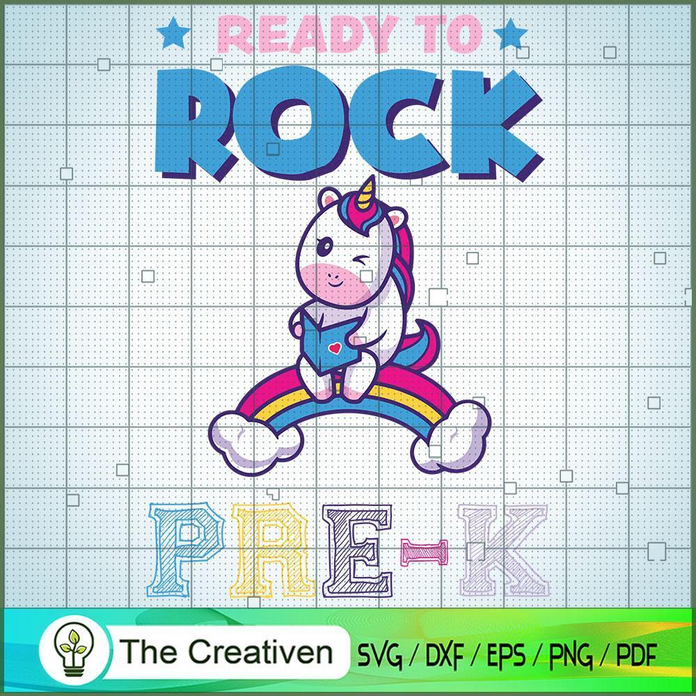 Ready to Rock Pre K Ready to SVG Cut File for Cricut 1 Ready to Rock Pre K Ready to SVG Cut File for Cricut