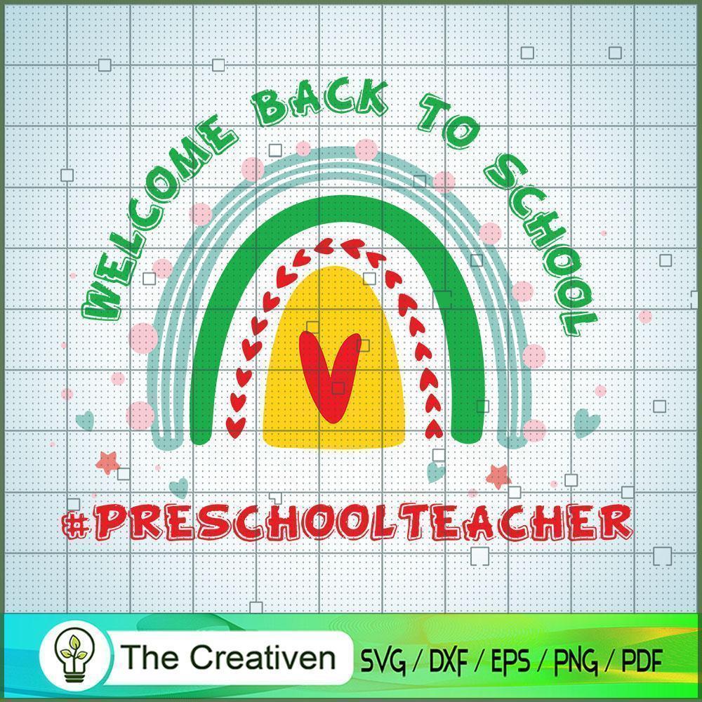 Welcome Back to School Presc SVG Cut File for Cricut 1 Welcome Back to School Presc SVG Cut File for Cricut