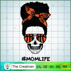 Afro Basketball Momlife Mess SVG Cut File for Cricut