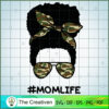 Afro Momlife Messy Bun Army SVG, Mom Life SVG, Messy Bun SVG 3 93 copy 10