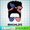 Afro Momlife Messy Bun USA America SVG, Mom Life SVG, Messy Bun SVG 3 94 copy 11