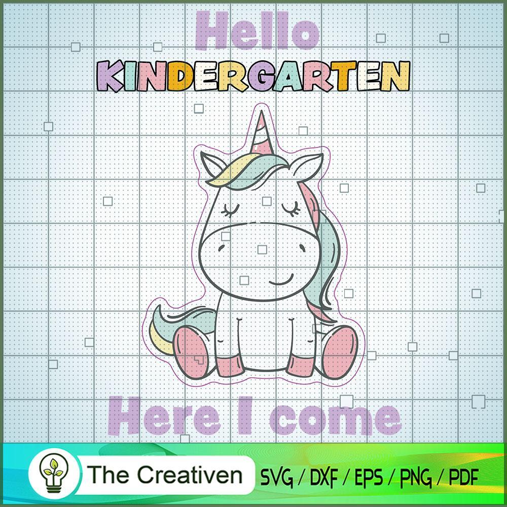 Hello Kindergarten Here I Co SVG Cut File for Cricut 1 Hello Kindergarten Here I Co SVG Cut File for Cricut