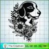 Beagle Floral Dog SVG, Dog Breeds SVG, Flower SVG 2 99 copy 11