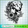 Labrador with Flowers and Plants SVG, Dog Breeds SVG, Flower SVG