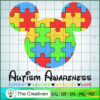 Mickey Autism Awareness SVG, Autism SVG, Mickey Disney SVG