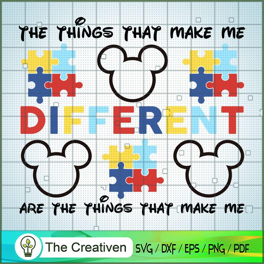 The Things That Make Me Different SVG, Autism SVG, Mickey Disney SVG 1 The Things That Make Me Different SVG, Autism SVG, Mickey Disney SVG