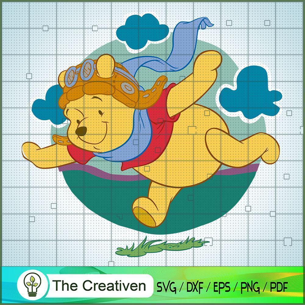 Pooh Fly SVG, Winnie The Pooh SVG, Disney Cartoon SVG 1 Pooh Fly SVG, Winnie The Pooh SVG, Disney Cartoon SVG