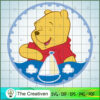 Pooh Ocean Circle SVG, Winnie The Pooh SVG, Disney Cartoon SVG
