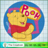 Pooh Laugh Circle SVG, Winnie The Pooh SVG, Disney Cartoon SVG 2 Pooh028 copy
