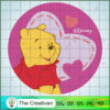Pink Heart Pooh SVG, Winnie The Pooh SVG, Disney Cartoon SVG 3 Pooh026 copy