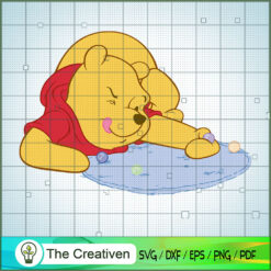 Pooh Play Billiards SVG, Winnie The Pooh SVG, Disney Cartoon SVG