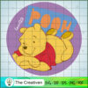 Circle Pooh Lie SVG, Winnie The Pooh SVG, Disney Cartoon SVG 2 Pooh019 copy