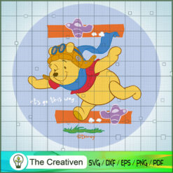 Pilot Pooh SVG Cut File for Cricut & Silhouette Design 24168