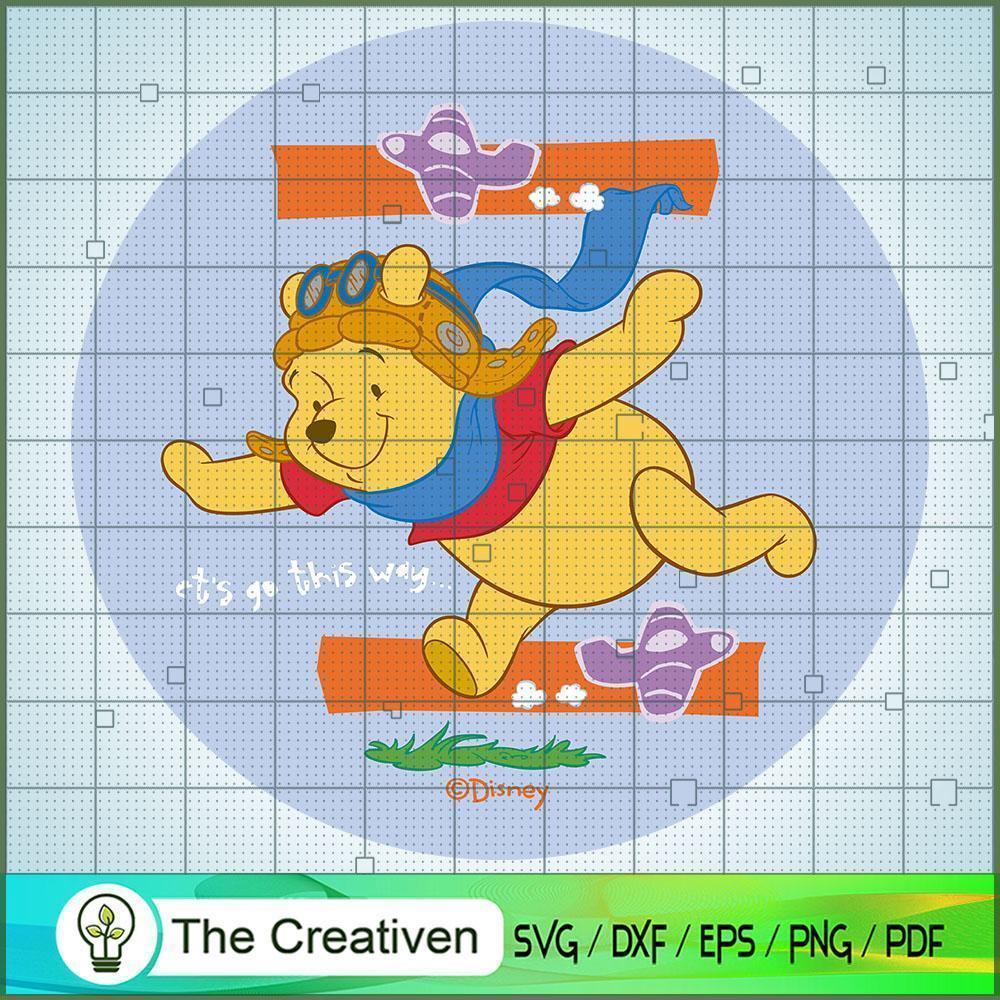 Pilot Pooh SVG Cut File for Cricut & Silhouette Design 24168 1 Pilot Pooh SVG Cut File for Cricut & Silhouette Design 24168