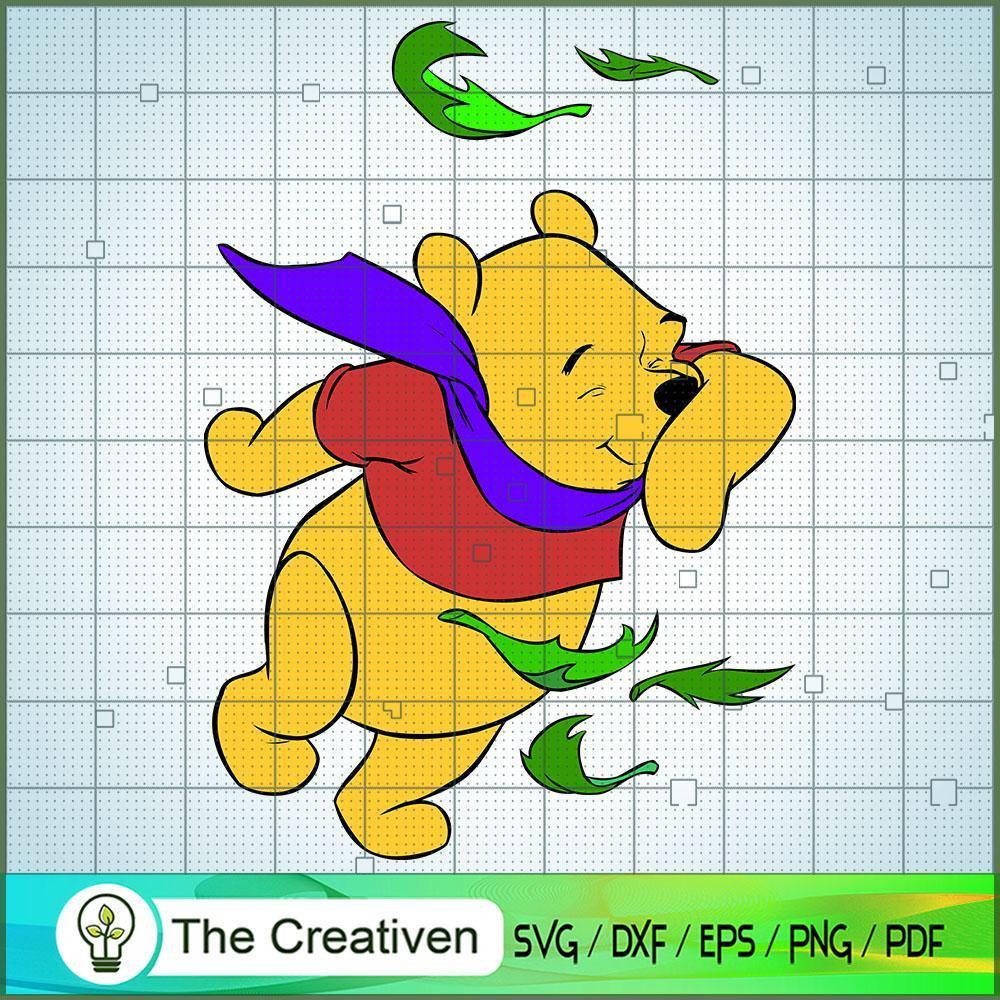 Winnie The Pooh Walk In Wind SVG Cut File for Cricut & Silhouette 1 Winnie The Pooh Walk In Wind SVG Cut File for Cricut & Silhouette