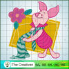 Piglet Scarf Flower SVG Cut File for Cricut & Silhouette 3 Piglet032 copy