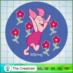 Piglet Be Happy SVG Cut File for Cricut & Silhouette